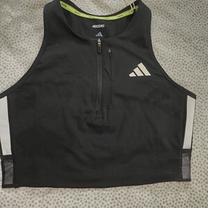 Adidas Black and White Crop Top